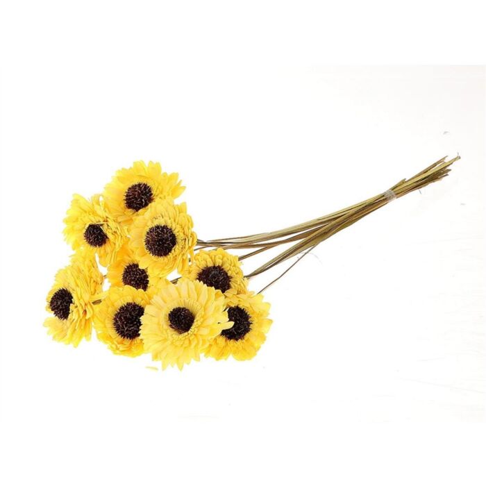 Gerbera gelb 25 cm - HBX Natural Living Gerbera gelb 25 cm - HBX Natural Living