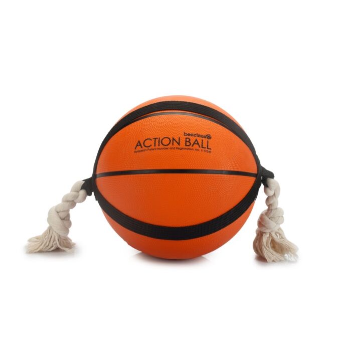 BEEZTEES Hundeball Basketball orange L 24 cm