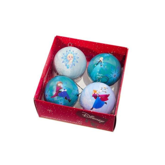 Frozen Weihnachtskugeln box plastik Ø 7.5 cm 4 Stücke - KURT S ALDER Frozen Weihnachtskugeln box plastik Ø 7.5 cm 4 Stücke - KURT S ALDER