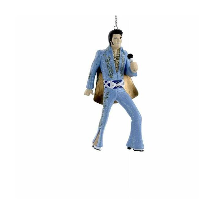 Blue Suit Elvis Ornament 11,5 cm - Kurt Adler