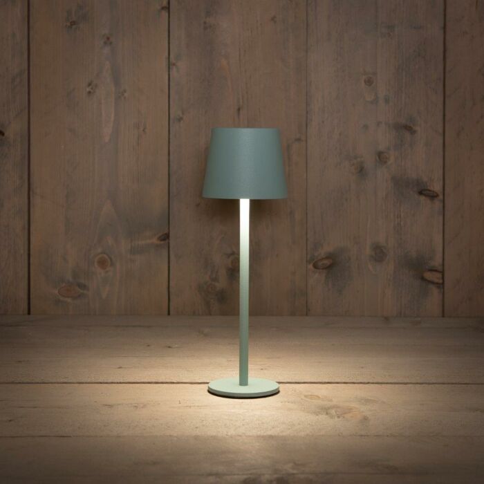 Kabellose LED-Tischleuchte grün 9 x 26,5 cm Kabellose LED-Tischleuchte grün 9 x 26,5 cm