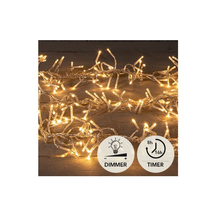 Cluster-Lichterkette, Weihnachtsbeleuchtung, 384 LEDs, klassisch warm, 240 cm - Anna's Collection Cluster-Lichterkette, Weihnachtsbeleuchtung, 384 LEDs, klassisch warm, 240 cm - Anna's Collection