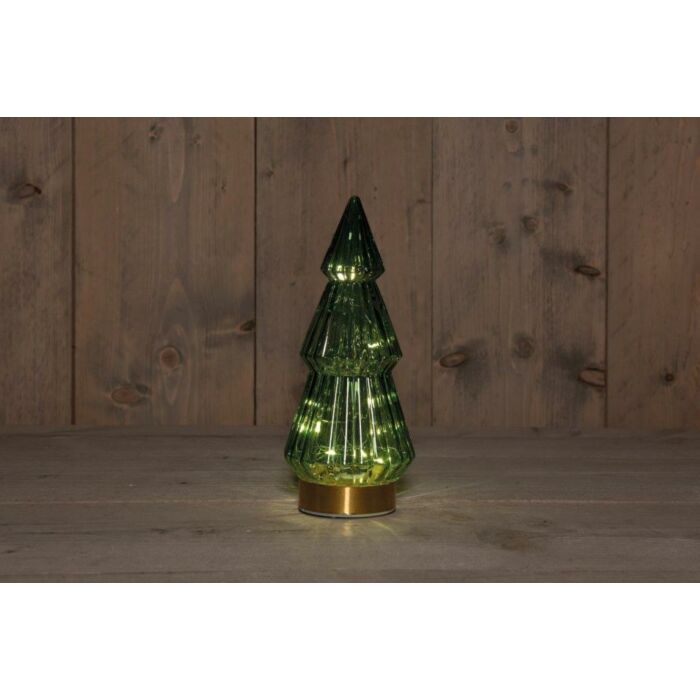 Glasbaum 10LED grün 23,5 cm - Annas Kollektion