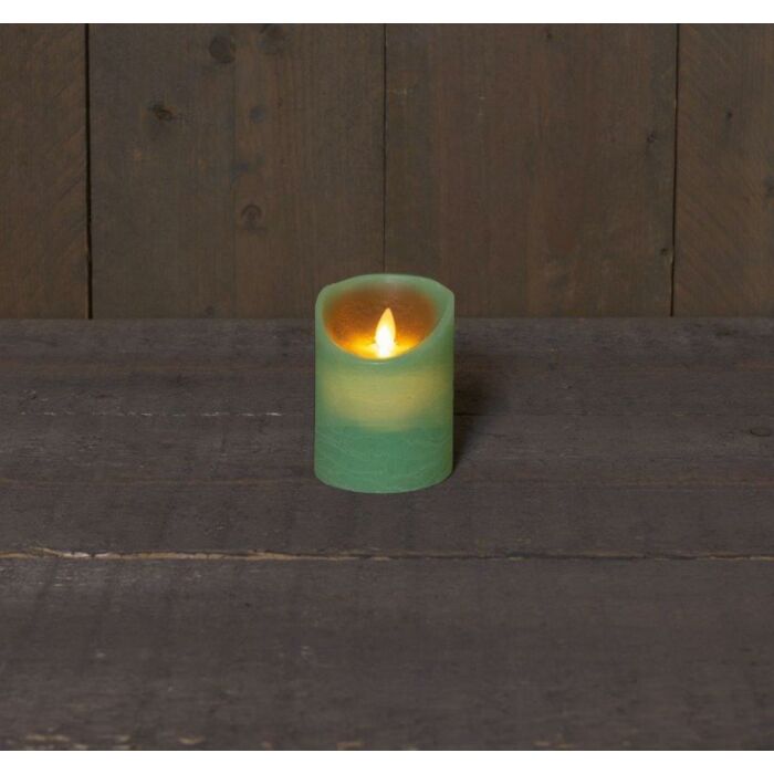 LED Kerze rustikale bewegliche Flamme jadegrün 10 cm - Anna's Collection LED Kerze rustikale bewegliche Flamme jadegrün 10 cm - Anna's Collection