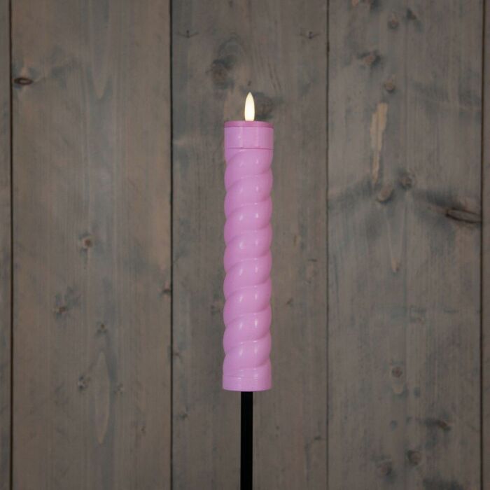 Gartenfackel led solar swirl rosa 21 cm Gartenfackel led solar swirl rosa 21 cm