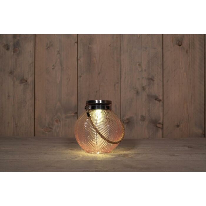 Solarglas rosa 16 cm Solarglas rosa 16 cm