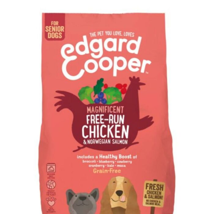 Edgard & Cooper Free-Run Chicken Senior Huhn, Lachs, Brokkoli - Hundefutter - 7 kg Getreidefrei Edgard & Cooper Free-Run Chicken Senior Huhn, Lachs, Brokkoli - Hundefutter - 7 kg Getreidefrei