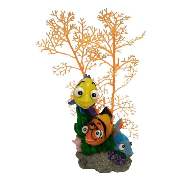 Farbige 3er-Fischgruppe mit Koralle - Superfish