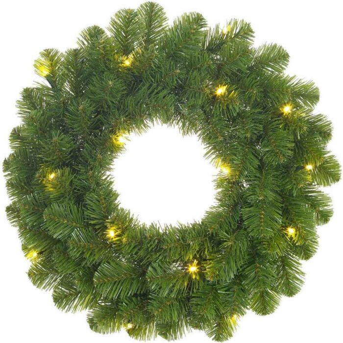 Weihnachtskranz Norton LED batteriebetrieben grün d60cm