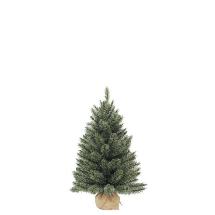 Kerstboom Forest frosted pine met jute blauw 60 cm - TRIUMPH TREE
