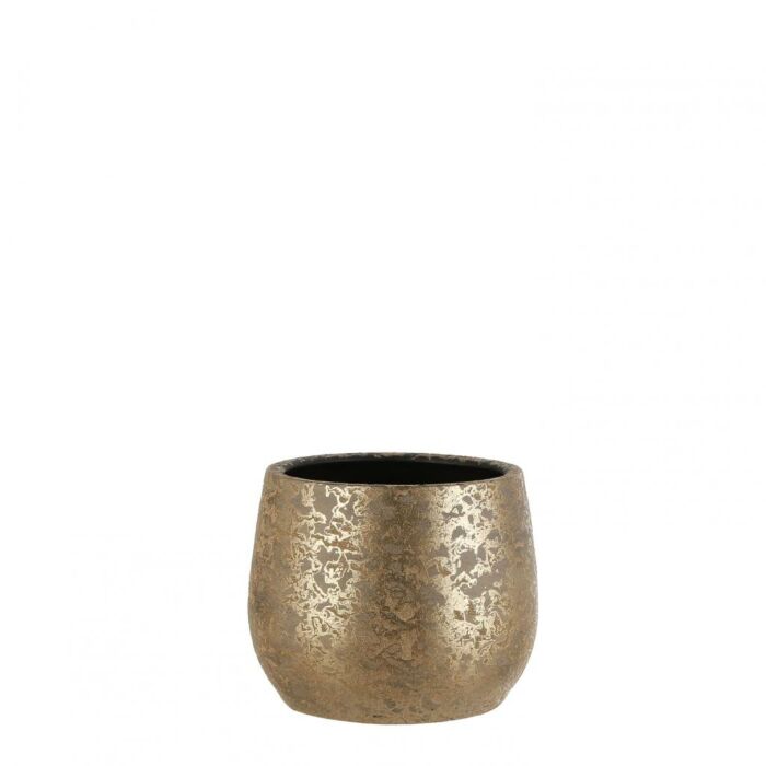 MICA Topf Clemente d25.5h20cm gold