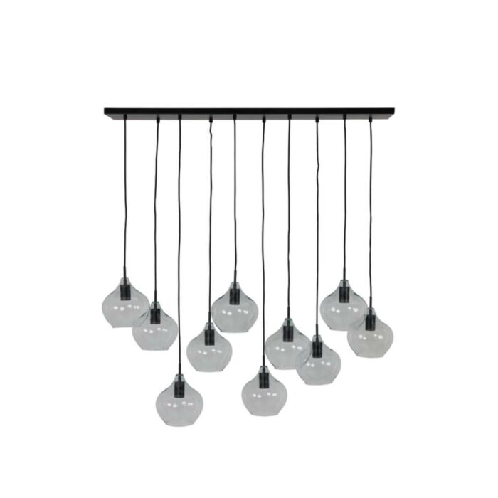 Hängeleuchte Rakel 10 Lampen schwarz 124 cm - Light & Living Hängeleuchte Rakel 10 Lampen schwarz 124 cm - Light & Living