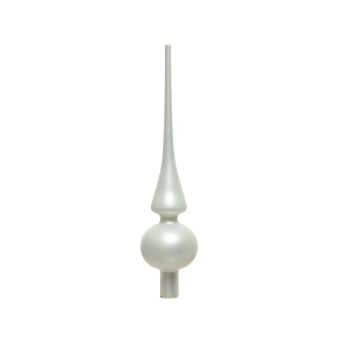 Piek Glas matt winterweiß 26 cm - Decoris