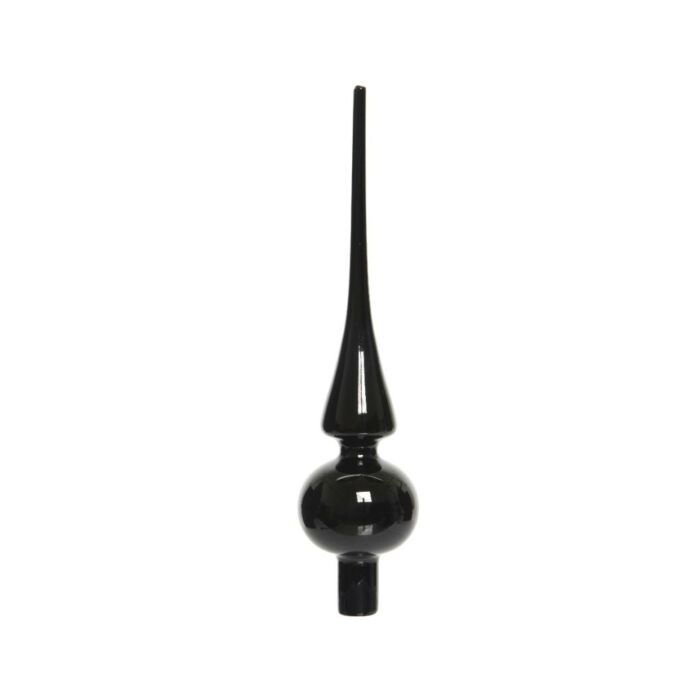 Piek Glas shiny schwarz 26 cm - Decoris