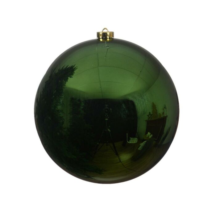 Weihnachtskugel Tannengrün 14 cm - Decoris