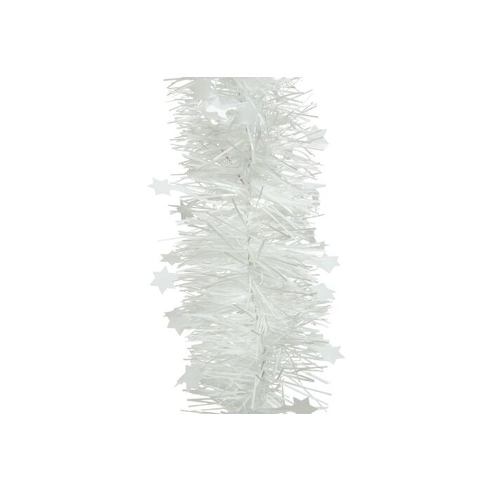 Tinsel Stargarland Shiny 4Ply White Tinsel Stargarland Shiny 4Ply White