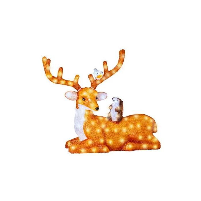 Hirsch 140LED Lichterfigur 66 cm - Lumineo Hirsch 140LED Lichterfigur 66 cm - Lumineo