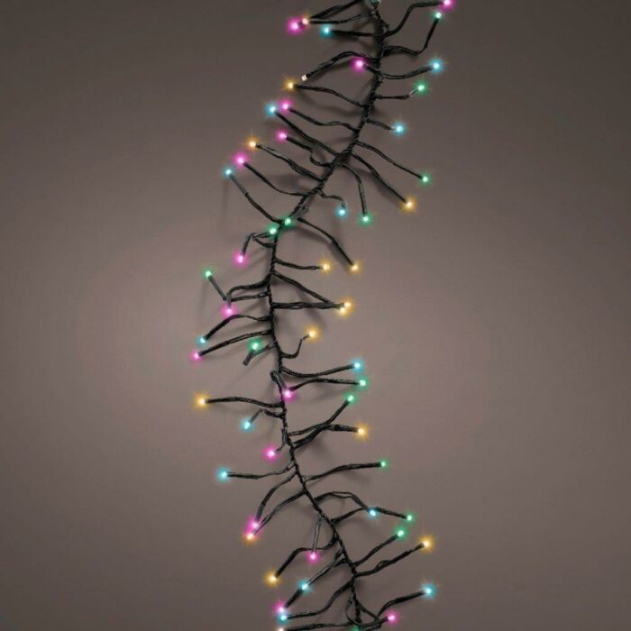 LED-hellerkette mit 8 Funktionen und Glitzereffekt für draußen 700 cm