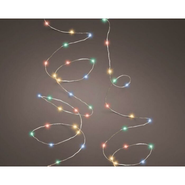 Micro LED Durawise Lichterkette 8 Funktionen Glitzereffekt multi 245 cm