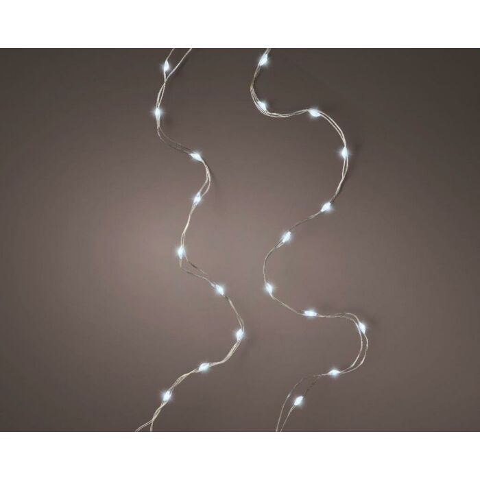 Micro LED Durawise Lichterkette 8 Funktionen Blinkeffekt kaltweiß - Lumineo
