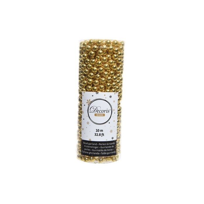 Kunststoff-Perle Girlande leicht gold Kunststoff-Perle Girlande leicht gold