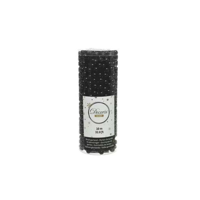 Perlengirlande schwarz 10 meter