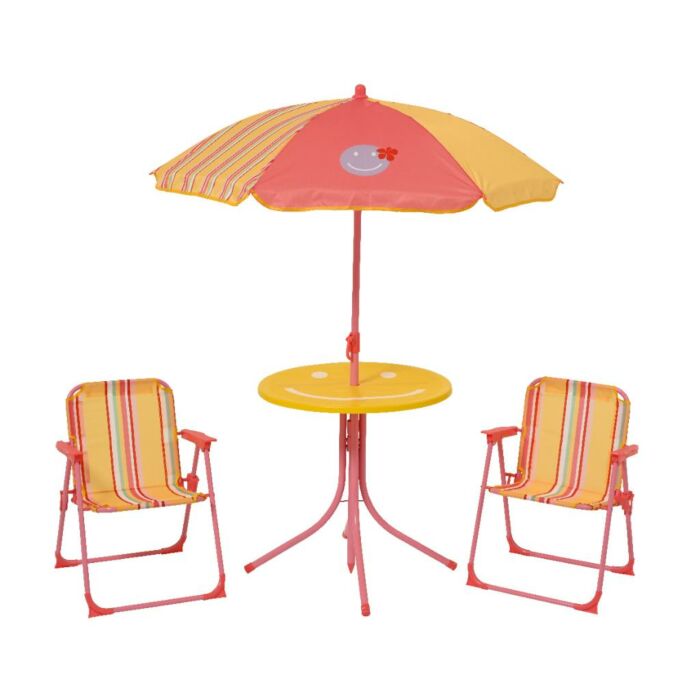 Outdoor Kinderset 4-teilig gelb rosa Outdoor Kinderset 4-teilig gelb rosa