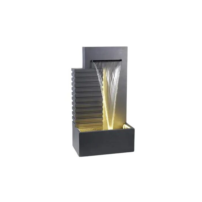 Moderner Brunnen anthrazit 95 cm - Lumineo