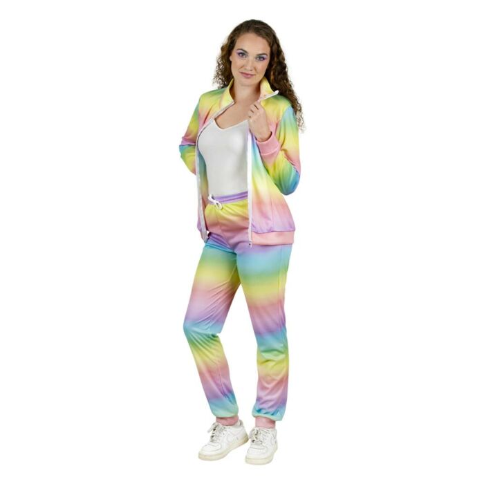 Trainingsanzug Regenbogen Pastell Damen
