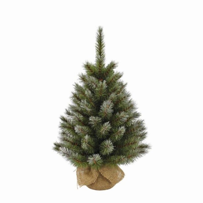 Kerstboom Pittsburgh met jute frosted groen 60 cm - TRIUMPH TREE Kerstboom Pittsburgh met jute frosted groen 60 cm - TRIUMPH TREE