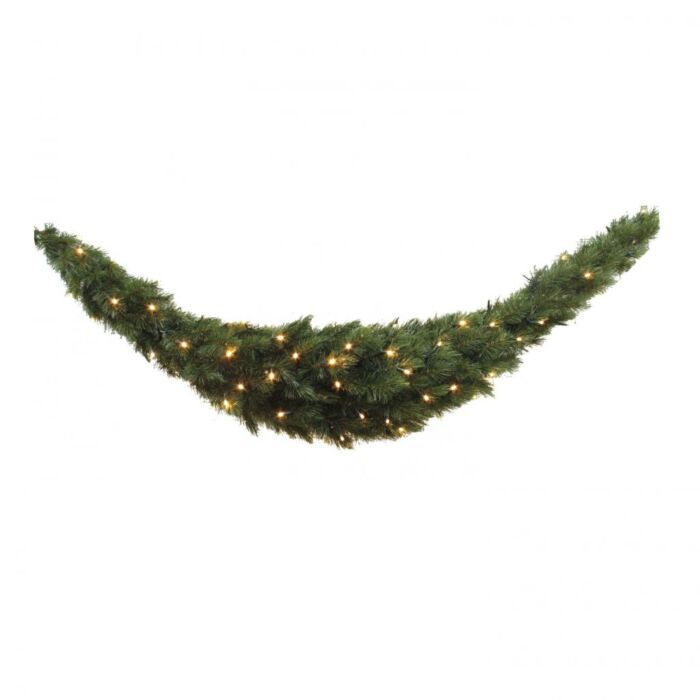 Forest frosted swag 96 LED Leuchte grun - l180cm
