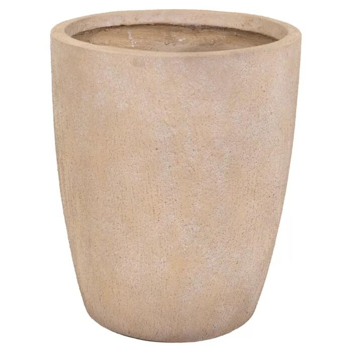 Blumentopf Texas Egg Pot High Sand Wash Ø 42 cm - Mega Collections