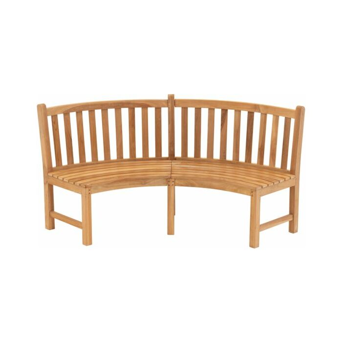 Sitzbank teak rund 200 cm - Lesli Living Sitzbank teak rund 200 cm - Lesli Living