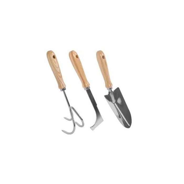 Gartenbesteck 3-teilig Metall Holz - Talen Tools Gartenbesteck 3-teilig Metall Holz - Talen Tools