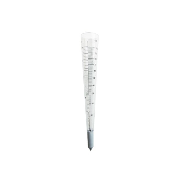 Regenmeter Plexiglas/aluminium 100 mm H30,5Xø4cm Regenmeter Plexiglas/aluminium 100 mm H30,5Xø4cm