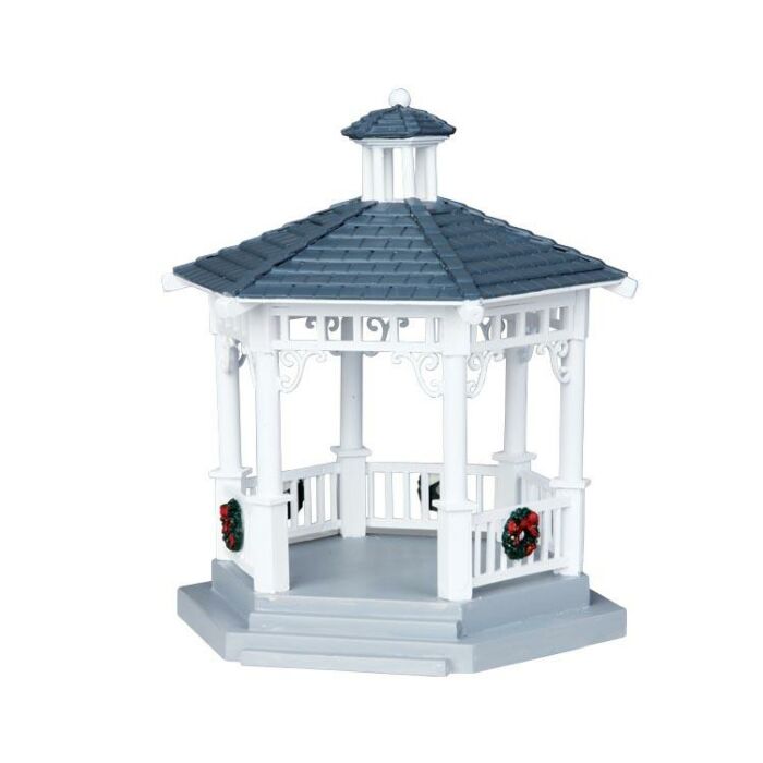 LEMAX PLASTIC GAZEBO MIT DECORATIONS