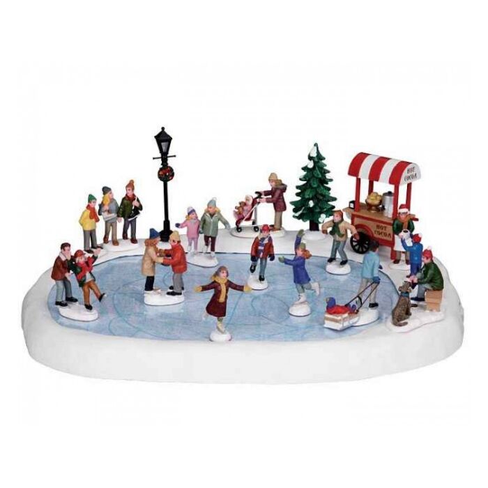 LEMAX VILLAGE SKATING POND, MIT GELUID