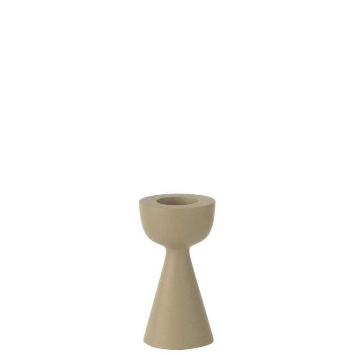 Kerzenständer Kegel beige 13 cm Kerzenständer Kegel beige 13 cm