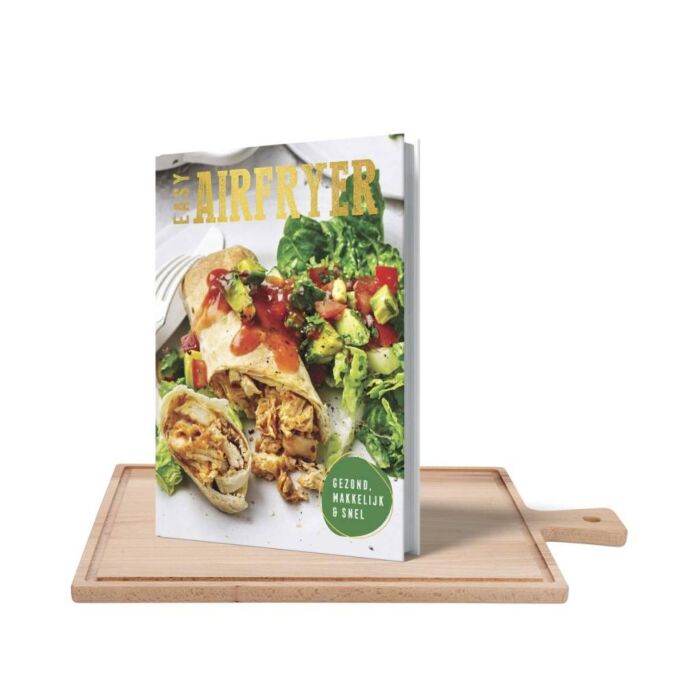 Set Steakbrett aus purem holz + Kochbuch 'Easy Airfryer' NL Set Steakbrett aus purem holz + Kochbuch 'Easy Airfryer' NL