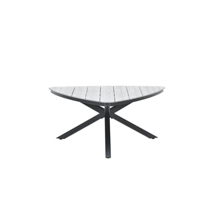 Triangel Tisch Edison Schwarz Grey Teak Vironwood 170 cm – Garden Impressions