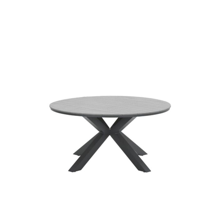 Tisch Edison Carbon Black Grey Teak Ø 148 cm – Garden Impressions Tisch Edison Carbon Black Grey Teak Ø 148 cm – Garden Impressions