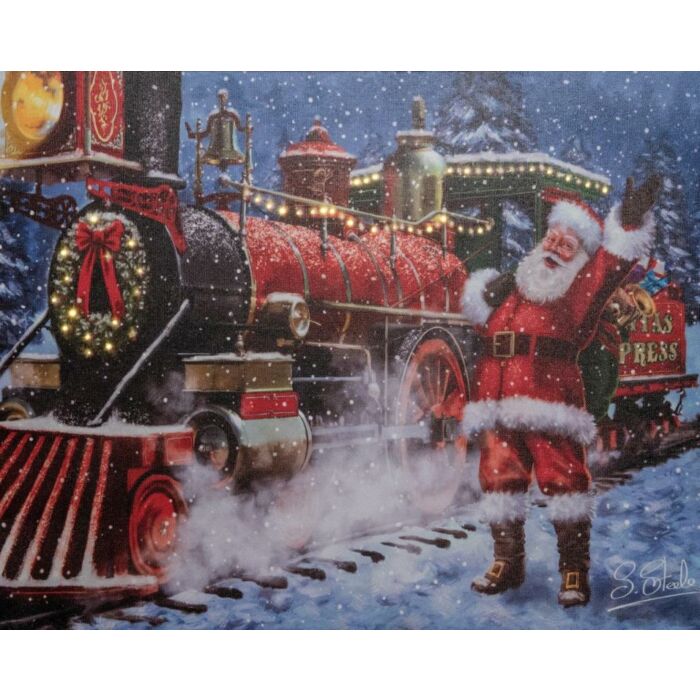 LED-Leinwand Weihnachtszug 42LED 48 cm - Anna's Collection LED-Leinwand Weihnachtszug 42LED 48 cm - Anna's Collection