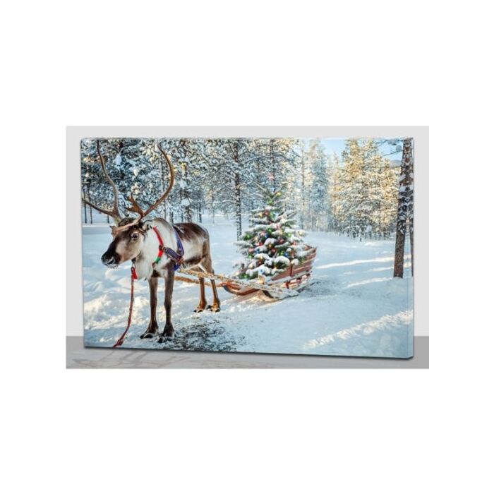 Schilderij met lampjes, multicolour Schilderij met lampjes, multicolour