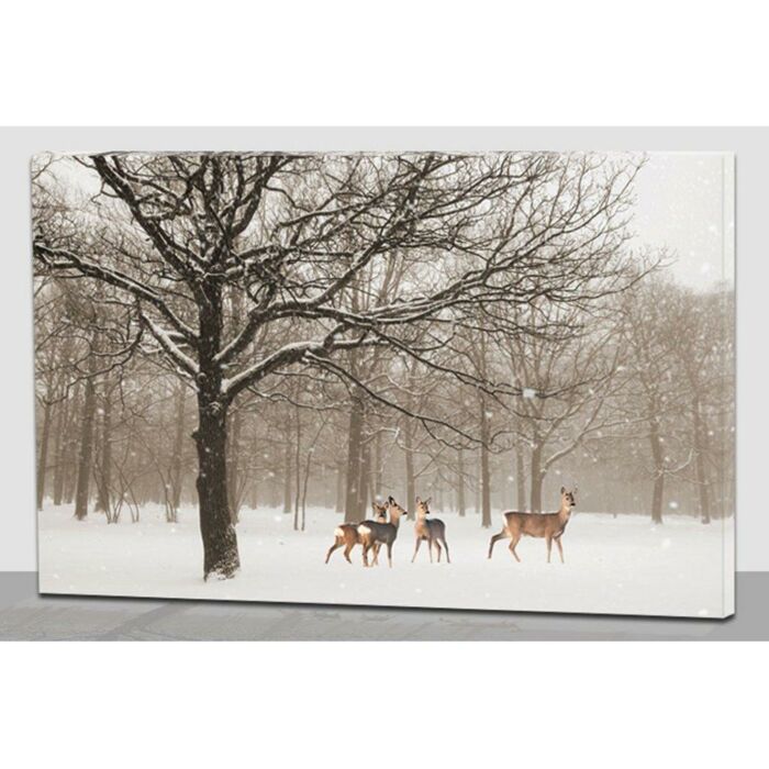 LED-Leinwand Hirschherde 60 cm LED-Leinwand Hirschherde 60 cm