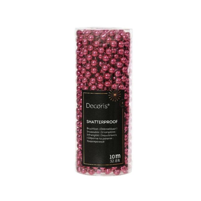 Perlengirlande Kunststoff Granatapfel rosa 1000 cm - Decoris Perlengirlande Kunststoff Granatapfel rosa 1000 cm - Decoris