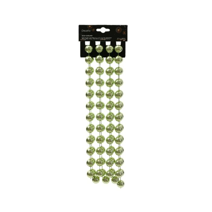 Perlengirlande xxl Kunststoff grüne Tee 270 cm - Decoris Perlengirlande xxl Kunststoff grüne Tee 270 cm - Decoris