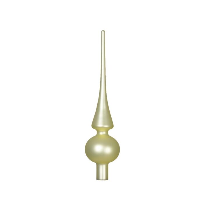 Piek Glas matt weiß Minze 26 cm - Decoris
