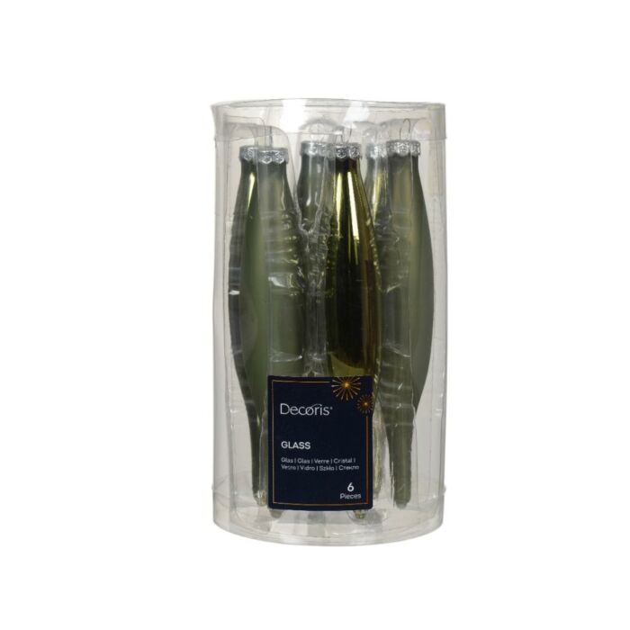 Glas Glas Emaille Rosmarin Ø 3 cm 6er Set - Decoris Glas Glas Emaille Rosmarin Ø 3 cm 6er Set - Decoris