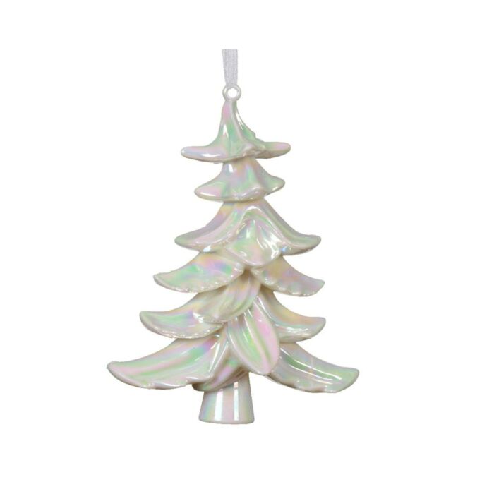 Baumschmuck weiß 18 cm Baumschmuck weiß 18 cm