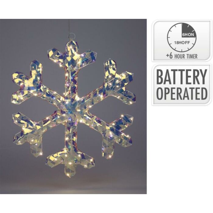 Schneeflocken Regenbogen 50LED 50 cm Schneeflocken Regenbogen 50LED 50 cm